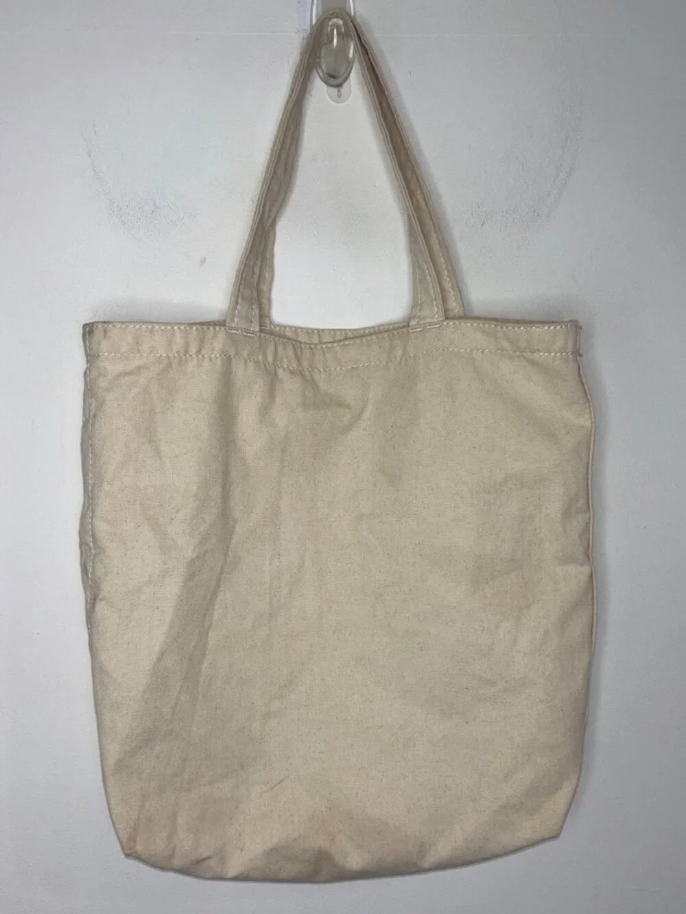LL Bean Wicked Shoppah Tote Canvas Tote Katahdin Mountain Logo Blue